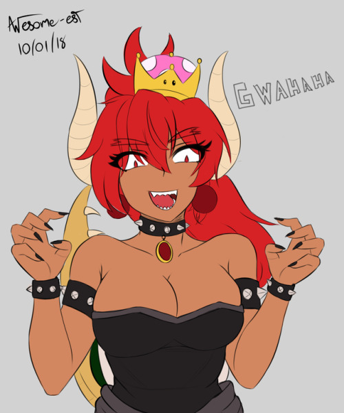 awesome-est-art:I did the thing. Bowsette’s cute, so wanted to...