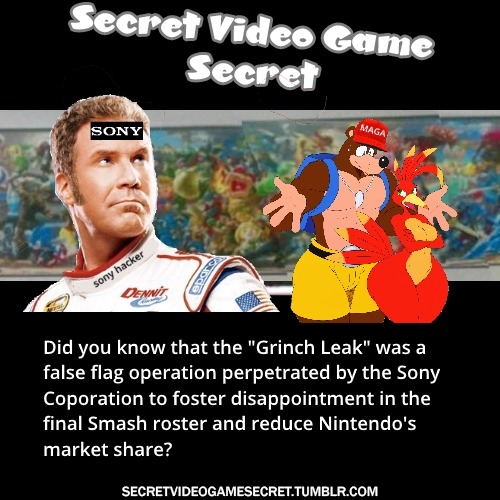 sony nintendo smash bros grinch leak banjo kazoockle