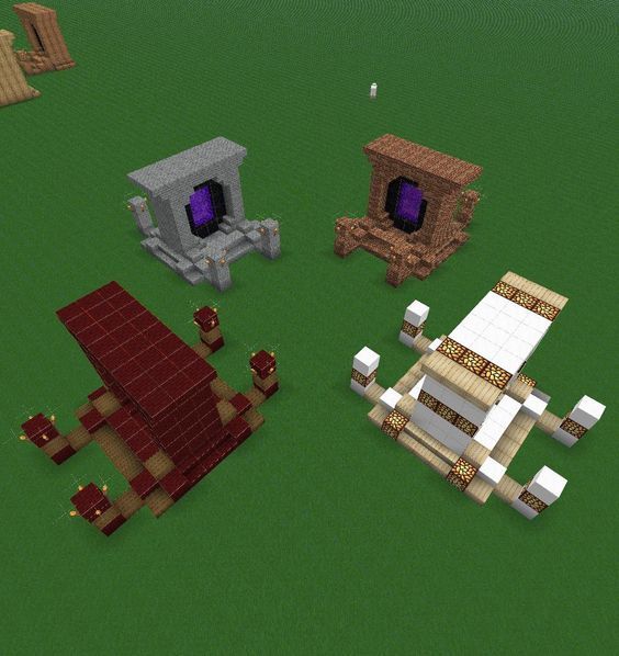 geekin' on Minecraft, Nether Portal build ideas-