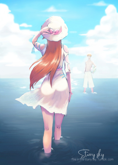 fire-in-the-starry-sky:Ichihime Week 2018  ♛ ♚ ✧ Day 2: Sea...