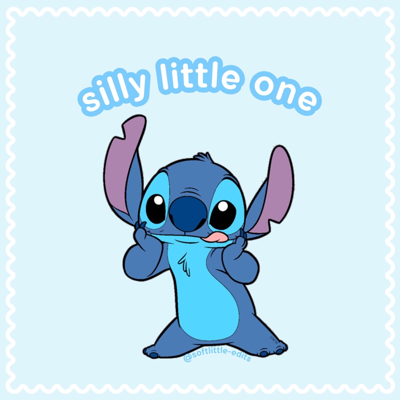 Prince Nugget — softlittle-edits: Hehe silly little stitch!