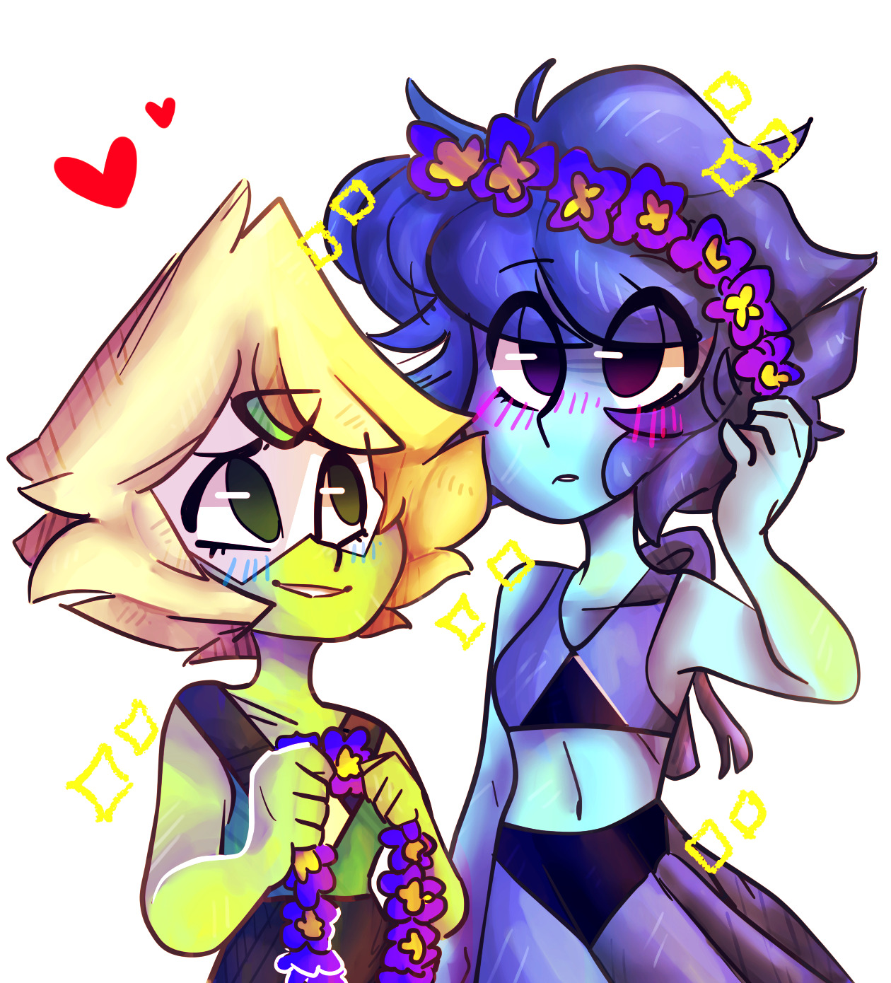 Peridot \u2014 Flowers only for you! uwu We did an collab! uwu