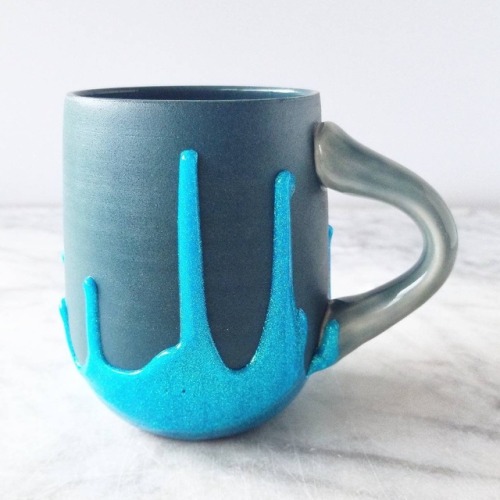 sosuperawesome:Glitter Mugs, by Katie Marks on EtsySee our...