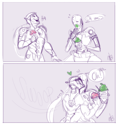 casuallysuplexes:why does genji have 2 ice creams,,,, bc he...