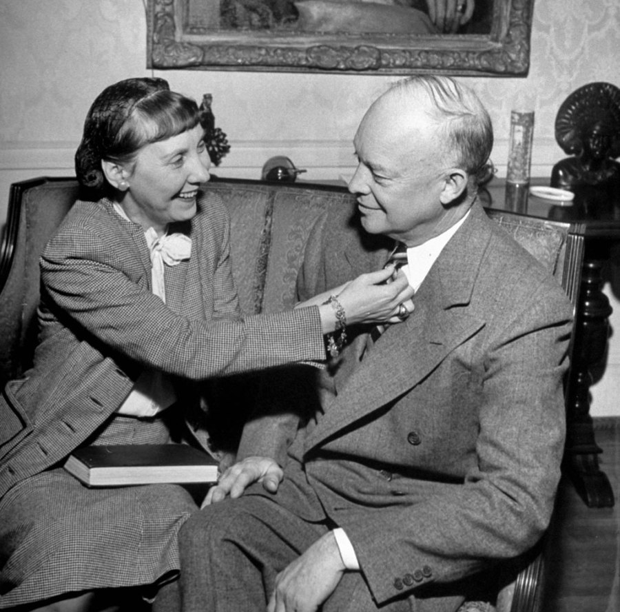 Mamie and Dwight Eisenhower - 1948