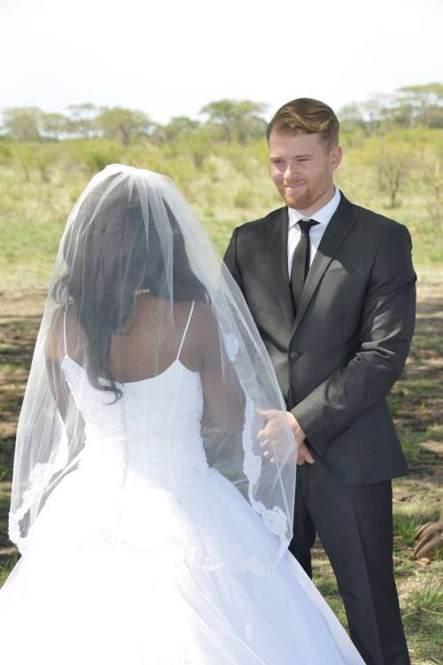 brreaking:blackgirlwhiteboylove:Our African WeddingMy wife...