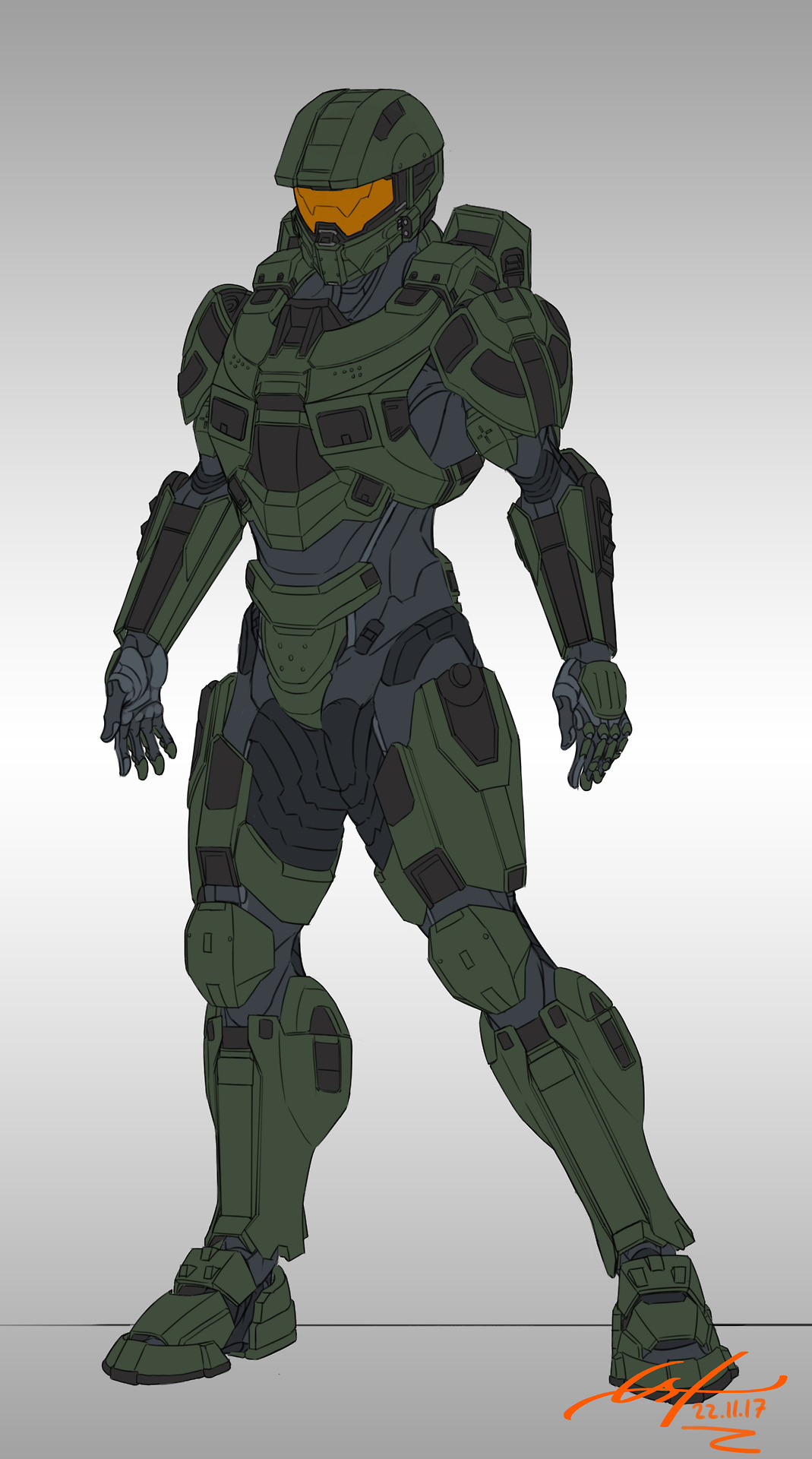 FERAIN.ART - MK VI Gen2 Refined prototype armor based on...