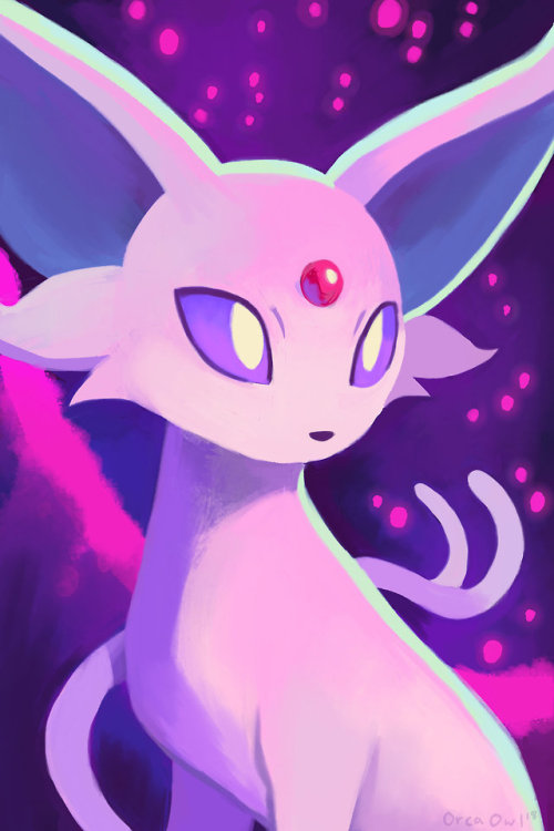 retrogamingblog:Eeveelution Paintings made by OrcaOwl