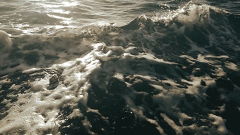 waves on the open sea