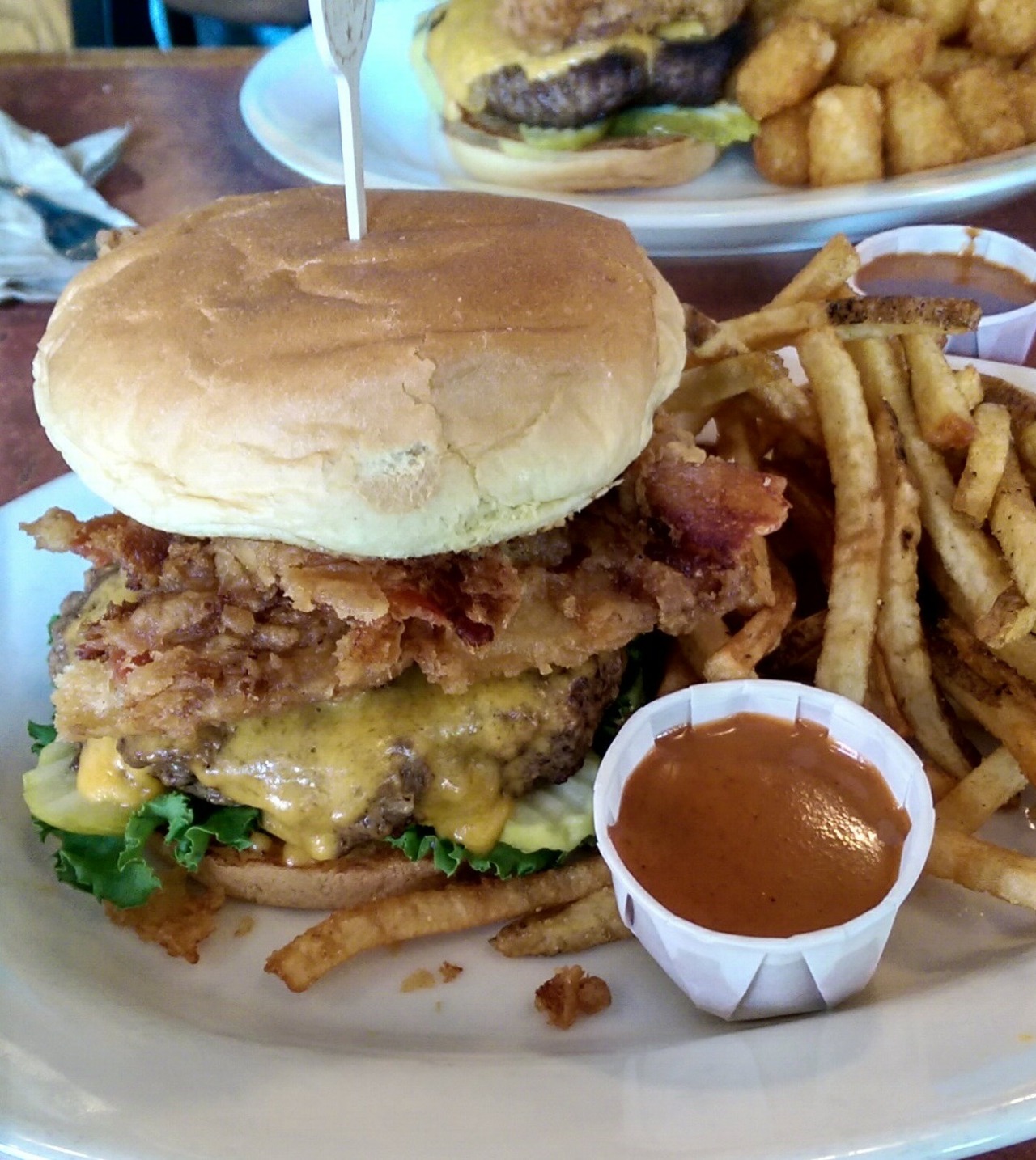 Yummy Foooooood - Cheeseburger with Deep Fried Bacon