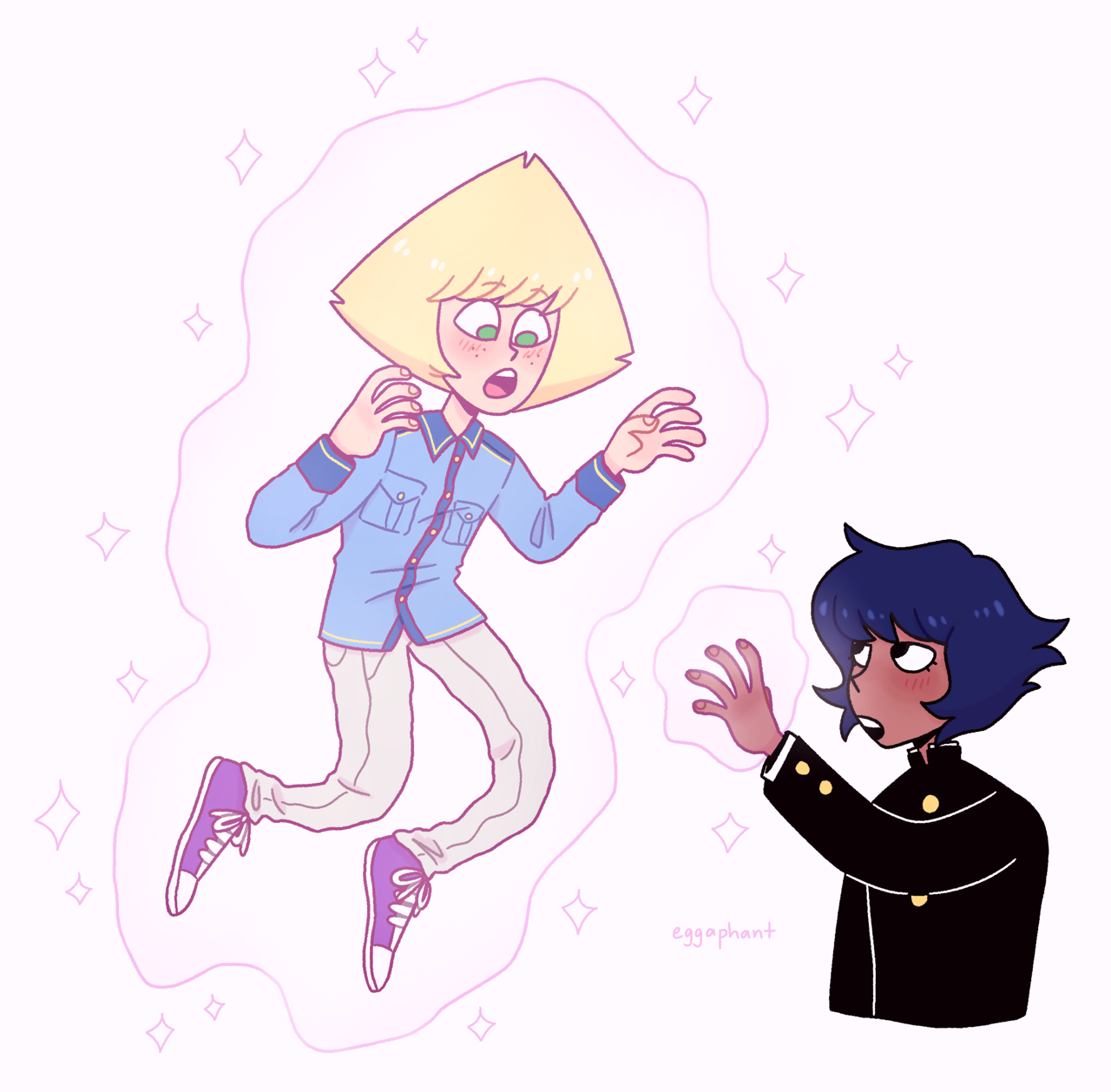 I live for Lapidot in Mob Psycho AU 👏
Idea originally by @thedenoftoons