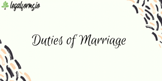 Duties of Marriage