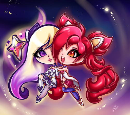 jamilsc11lol:AwwStar guardian Kai’Sa (fan art skin) and Jinx...