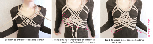 fetishweekly:Shibari Tutorial: Weave Harness♥ Always practice...