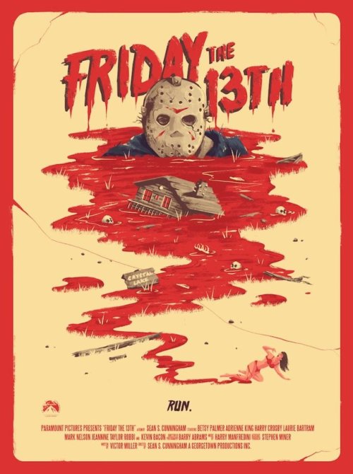 cinexphile:Friday the 13th (1980) alternative minimal art poster...