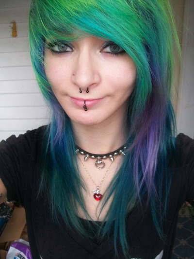 Green And Blue Hair Tumblr