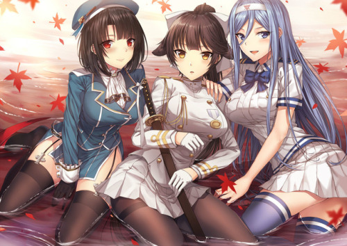 legendaryanimelegs:Group Picture [Kancolle]Click for more sexy...