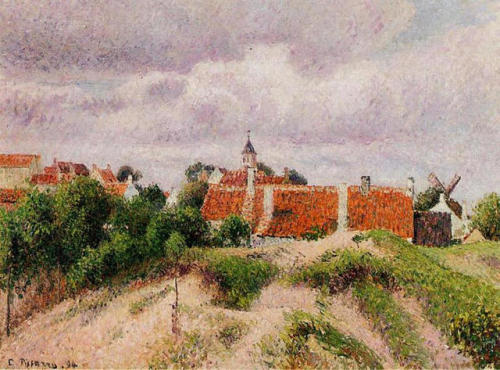 artist-pissarro:The Village of Knocke, Belgium, 1894, Camille...