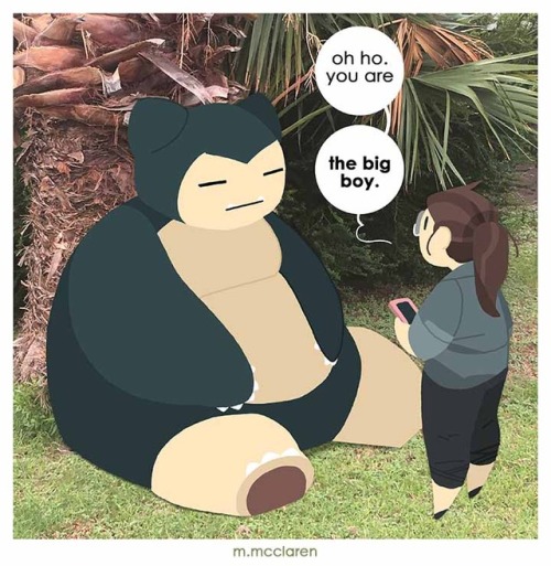 meredithmcclaren:Snorlax belongs to Pokemon . Artwork by...