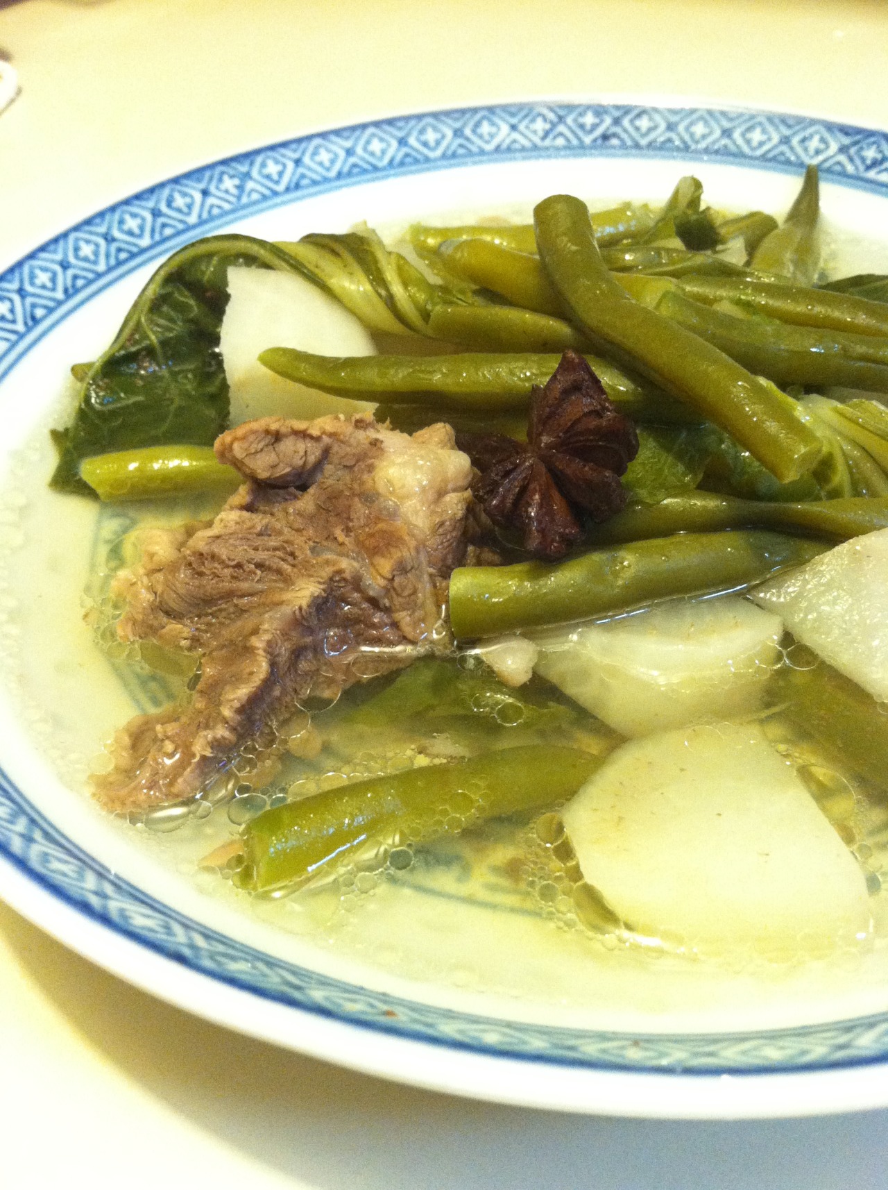 Filipino Food - Nilagang Baka (Boiled Beef) A warm beef broth...