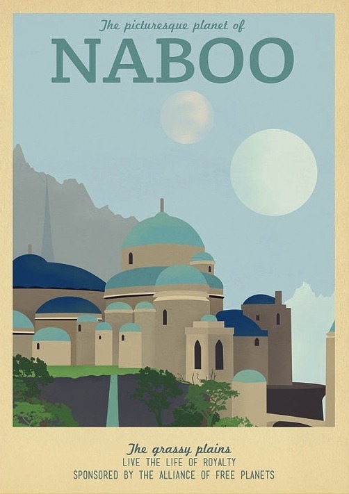 retro star wars travel posters