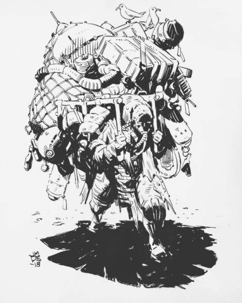 thecollectibles:Ink Sketches byJames Daly