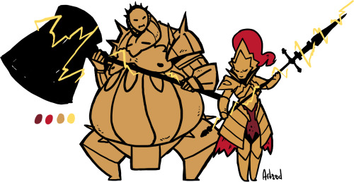 blazemalefica:9- Executioner Smough & Dragon Slayer Ornstein