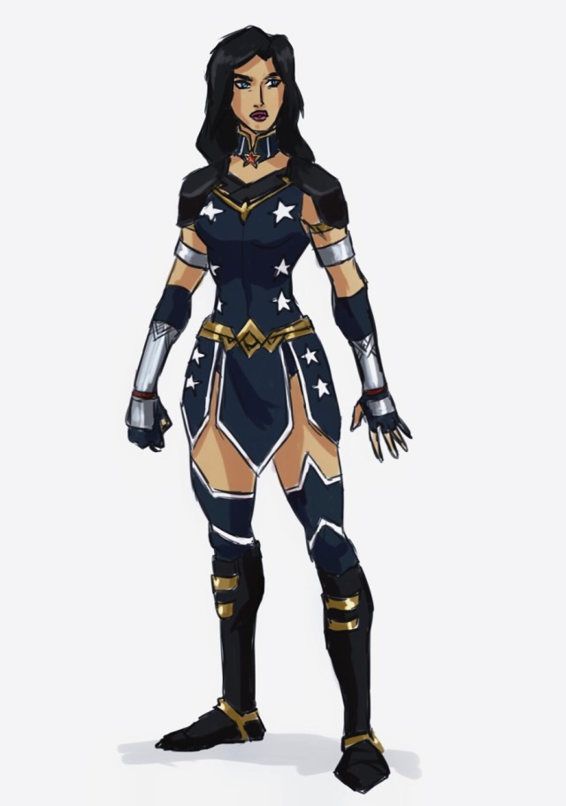 AnnTickwittee  Pls draw yj Donna  Troy  in her original 