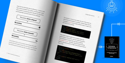 Meet Inclusive Components, our new book for building accessible, inclusive interfaces. Written by one-and-only <a href='http://www.heydonworks.com/'>Heydon Pickering</a>.