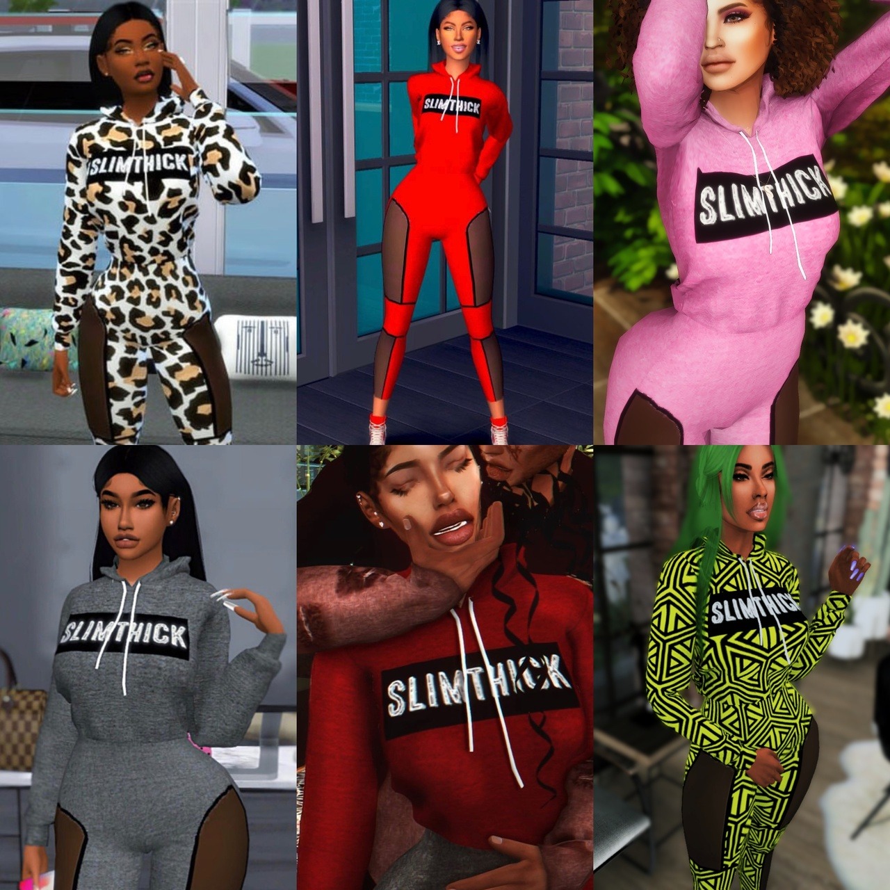 afrosimtricsimmer Slim Thick Set - The Sims 4 Download - SimsFinds.com