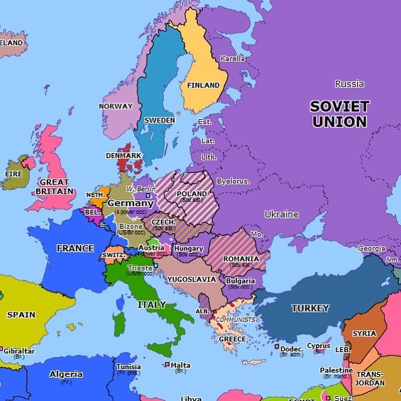 Omniatlas — Europe 71 years ago today: Paris Peace Treaties...