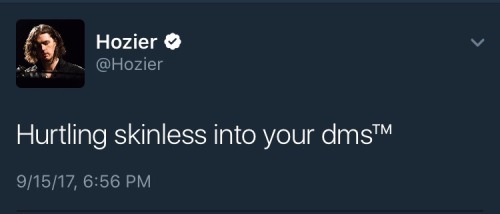 deepshadows:me: i wonder what hozier has been up tohozier: