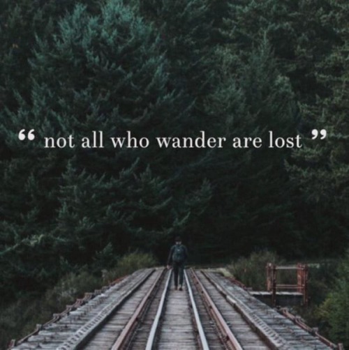 not all those who wander are lost on Tumblr