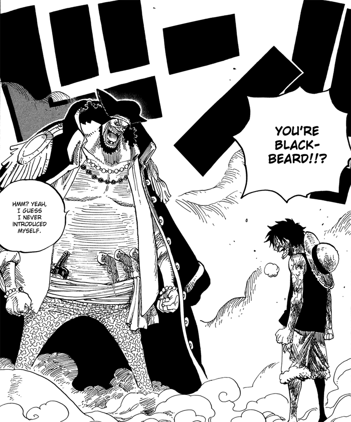 Blackbeard One Piece Manga.