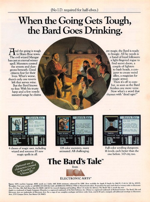 the bards tale no audio