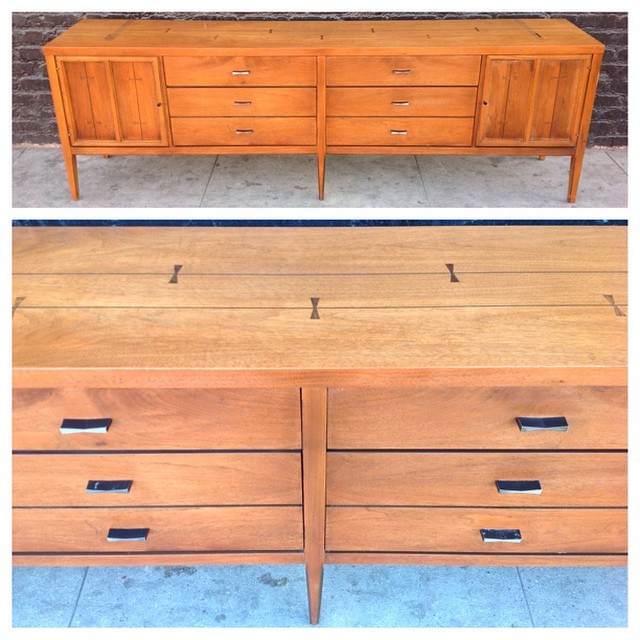 Hernandez Furniture Mid Century Modern Credenza Dresser In