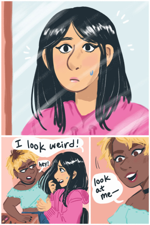 trianglart:A high school romance!!! After school makeover...