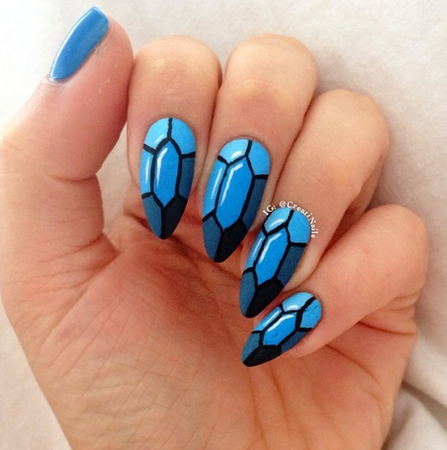 gemstone nails | Tumblr