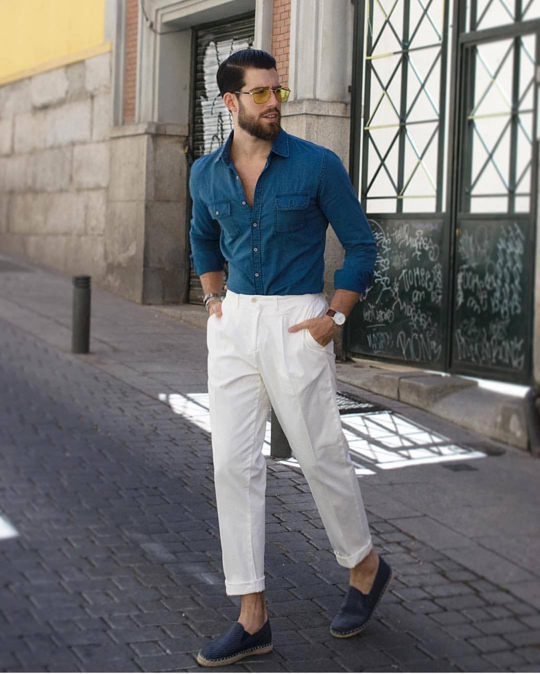 Men Style Blog — dappermenblog: Relaxed pants for a relaxed...