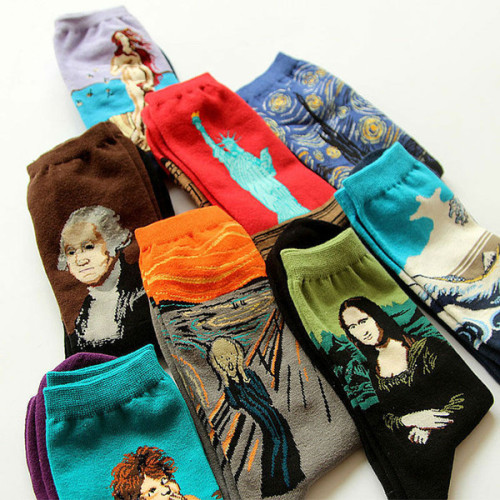 viraljunk: Famous Oil Painting Socks - AVAILABLE HERESave...