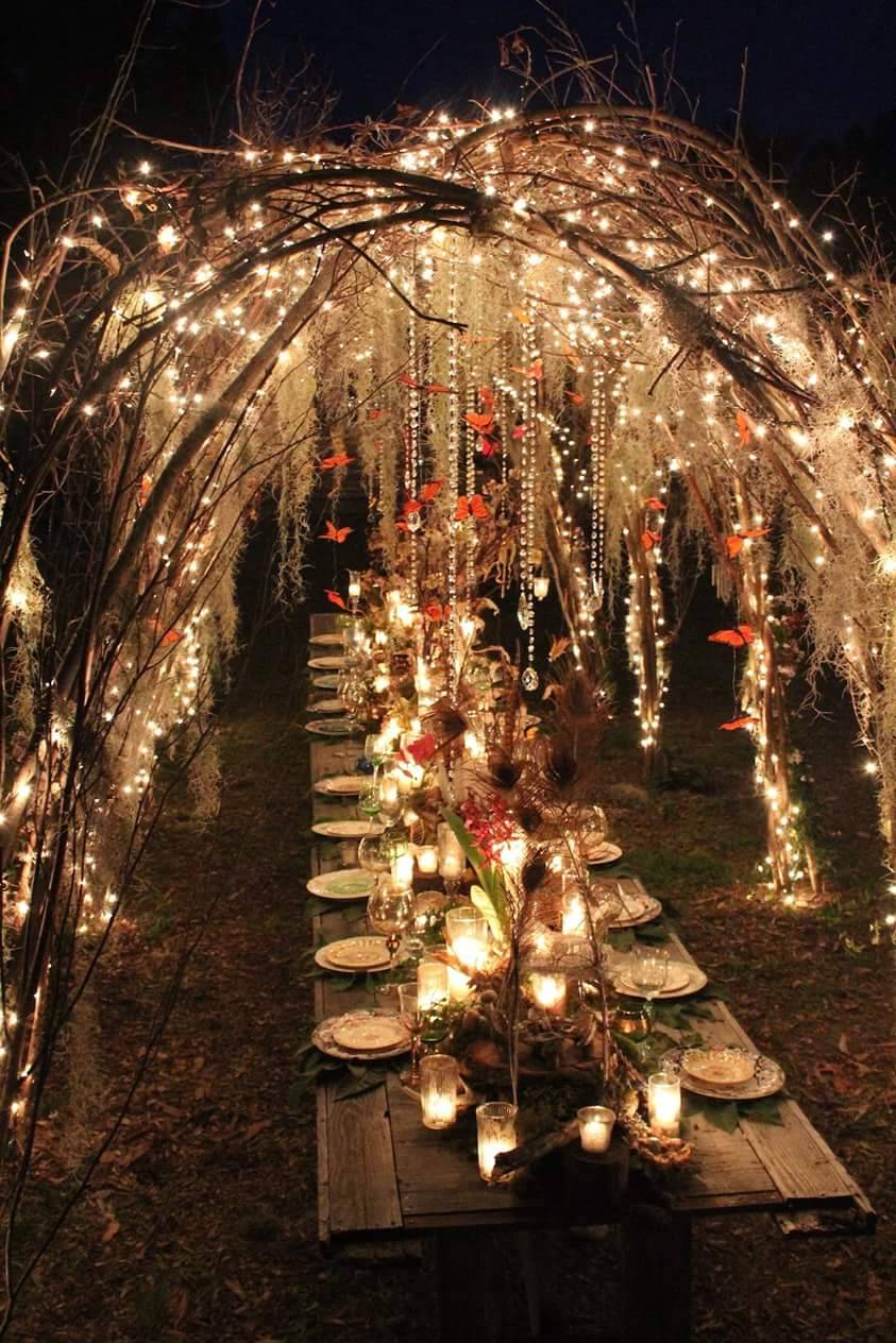 Bridal Bliss Wedding Reception Dinner Party Enchanted Forest