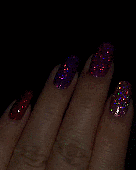 pink sparkle nail polish | Tumblr