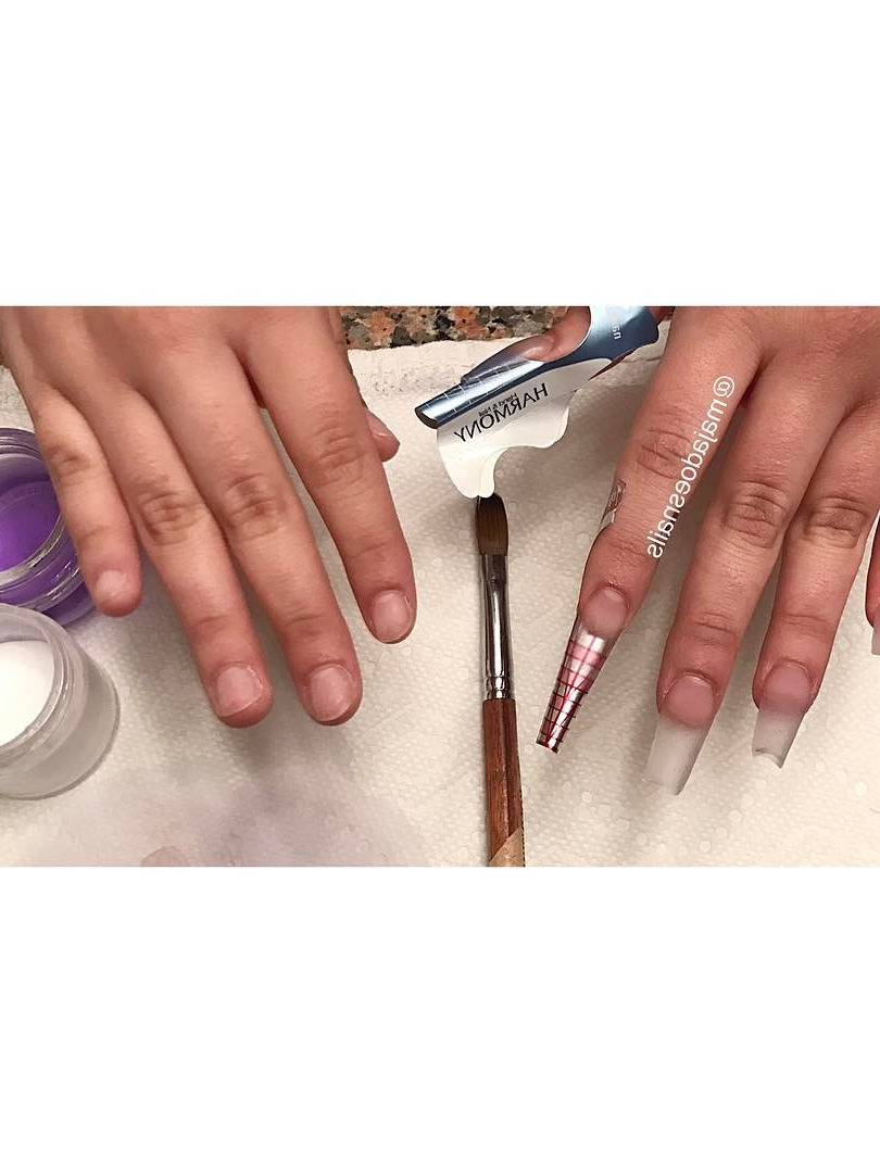 onycholysis, lily nails, nail polish, nail envy, grey nails Halfway through sculptured nails these are what forms look like! 