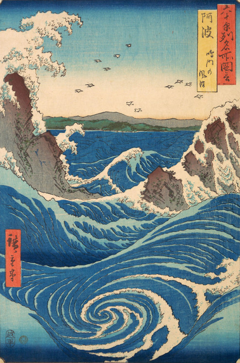 nobrashfestivity: Utagawa Hiroshige, Naruto Whirlpool, Awa...