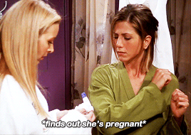 Resultado de imagem para Friends Rachel finds out she is pregnant on Monica's Wedding gif