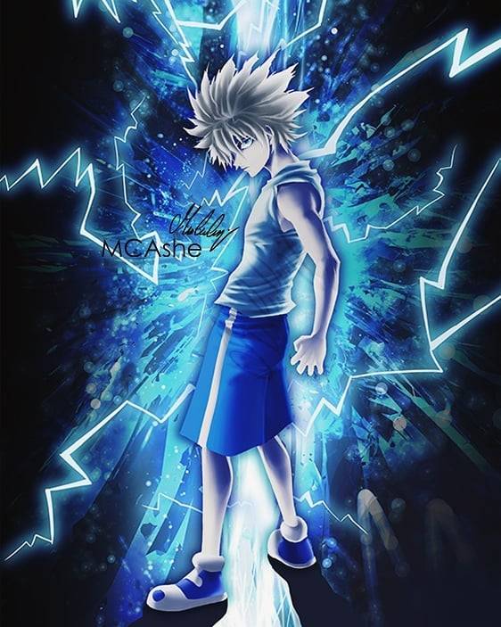 Godspeed Killua artwork finished ⚡⚡ get prints an more stuff in my