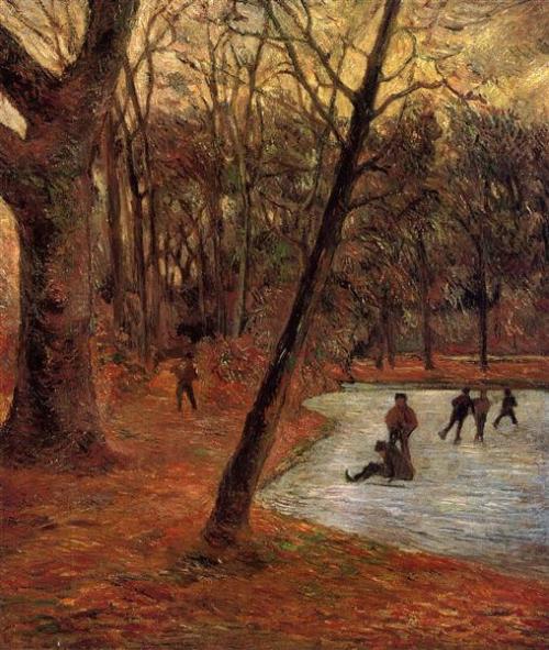 paulgauguin-art:Skaters in Fredericksberg park1884Paul...