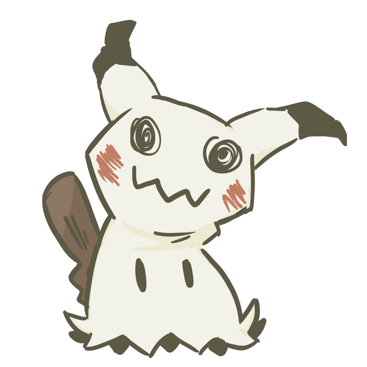 kabo-cha! (1/11/17 mimikyu before and after telling it that...)