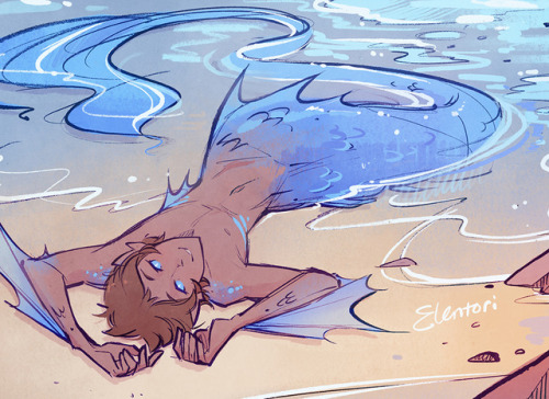 elentori-art:Last day of mermay deserved some Lance 