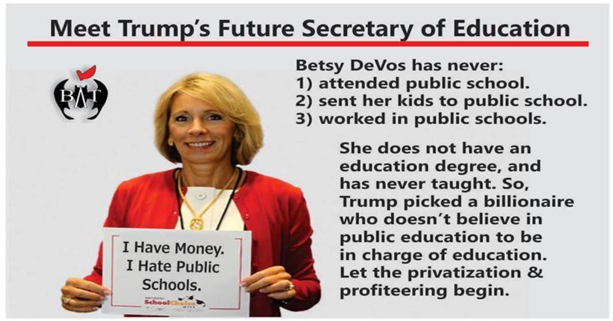 How Unqualified Is Betsy Devos >> Precarious Faculty Betsy Devos Is Unqualified Unfit To Be Sec Of How Unqualified Is Betsy Devos >> Precarious Faculty Betsy Devos Is Unqualified Unfit To Be Sec Of